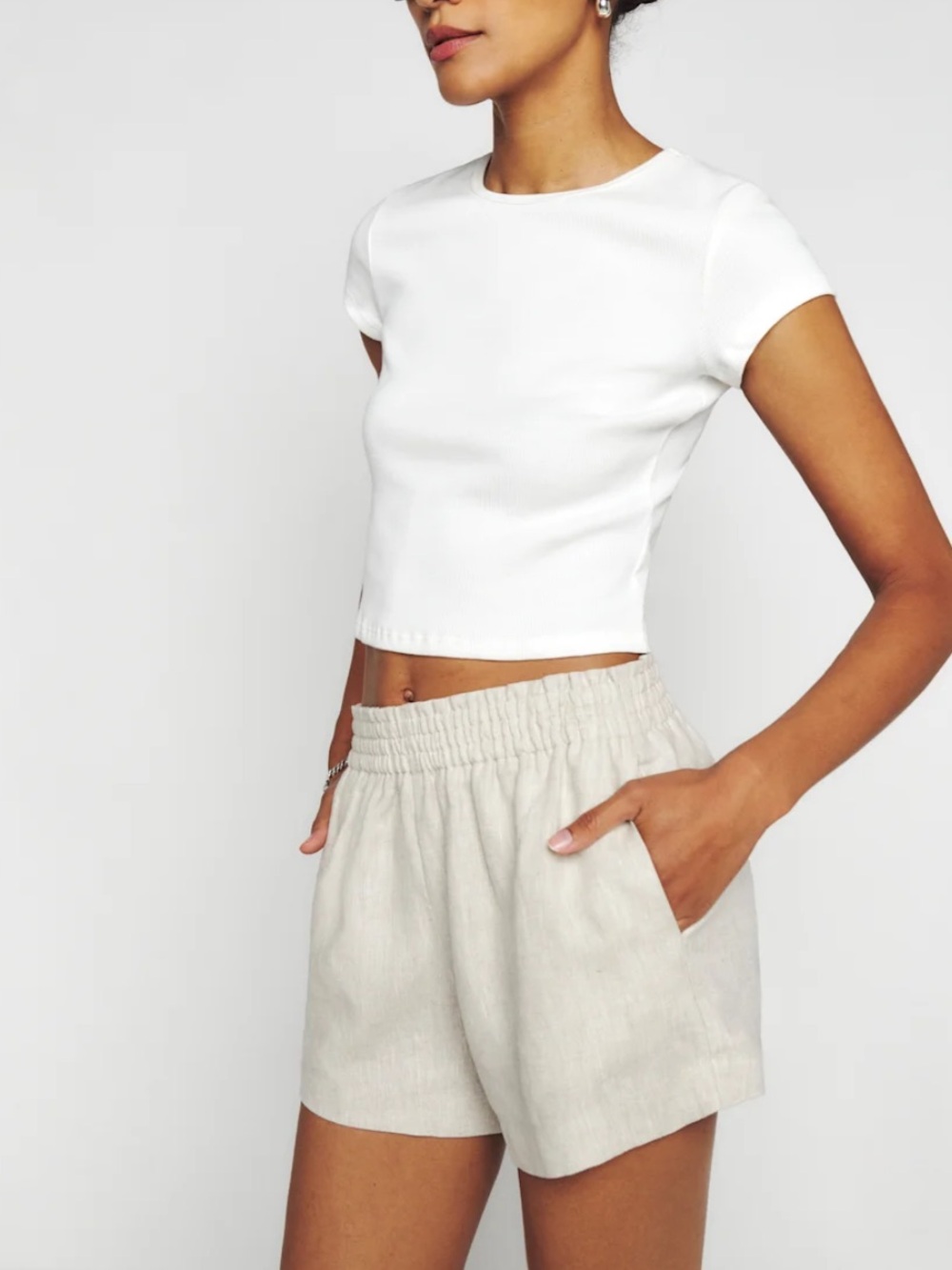 Mila Linen Short - Size Small
